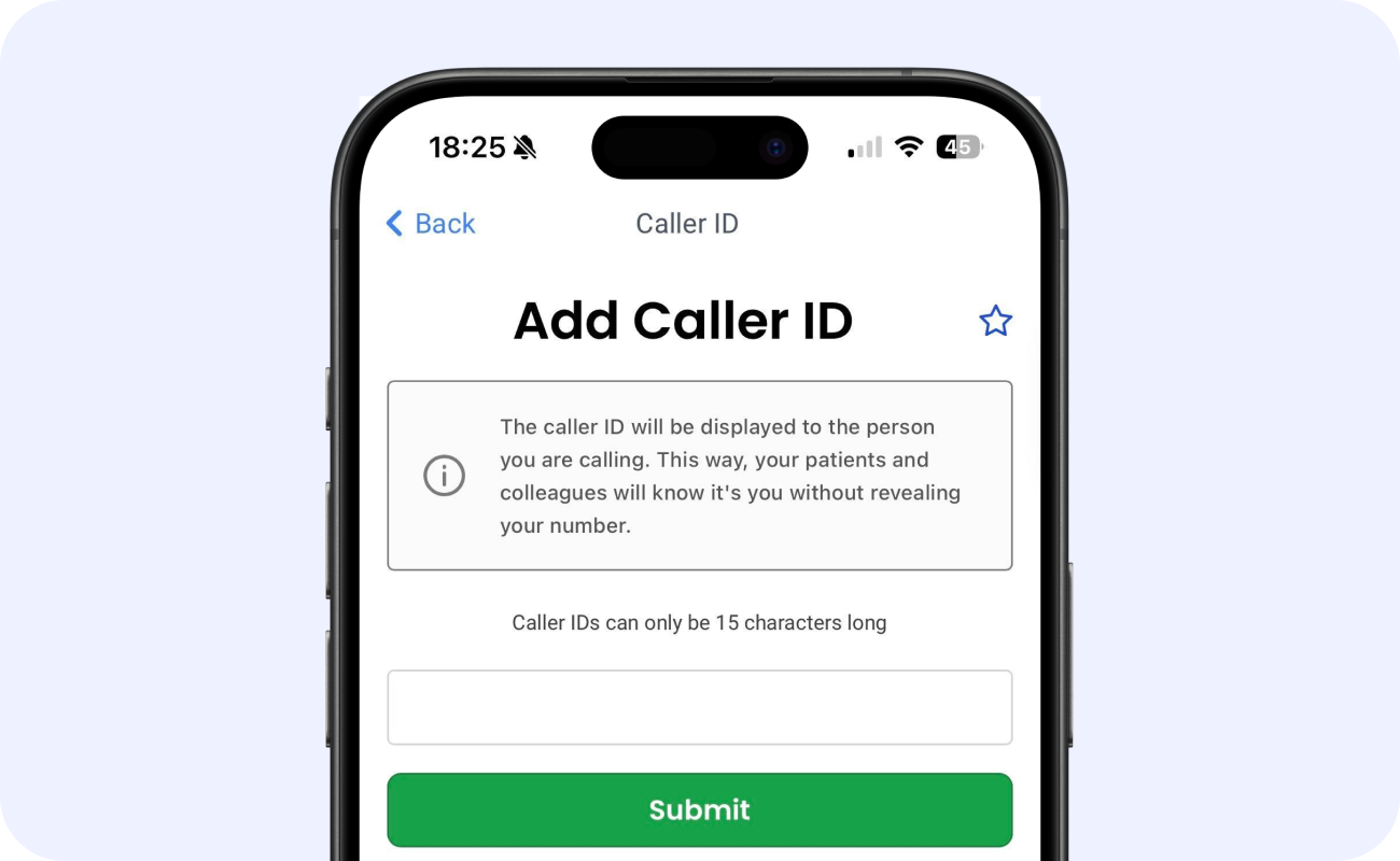 Create and manage caller IDs