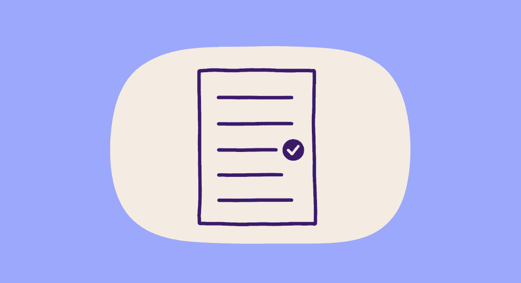 Hand-drawn illustration of a lab result page with a flagged finding, illustrating a Virtual Hallway clinical stories case study on positive ANA interpretation and rheumatology consultation.